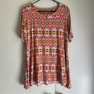 Windhorse Women’s Multicolor Mandala Top Size L/XL